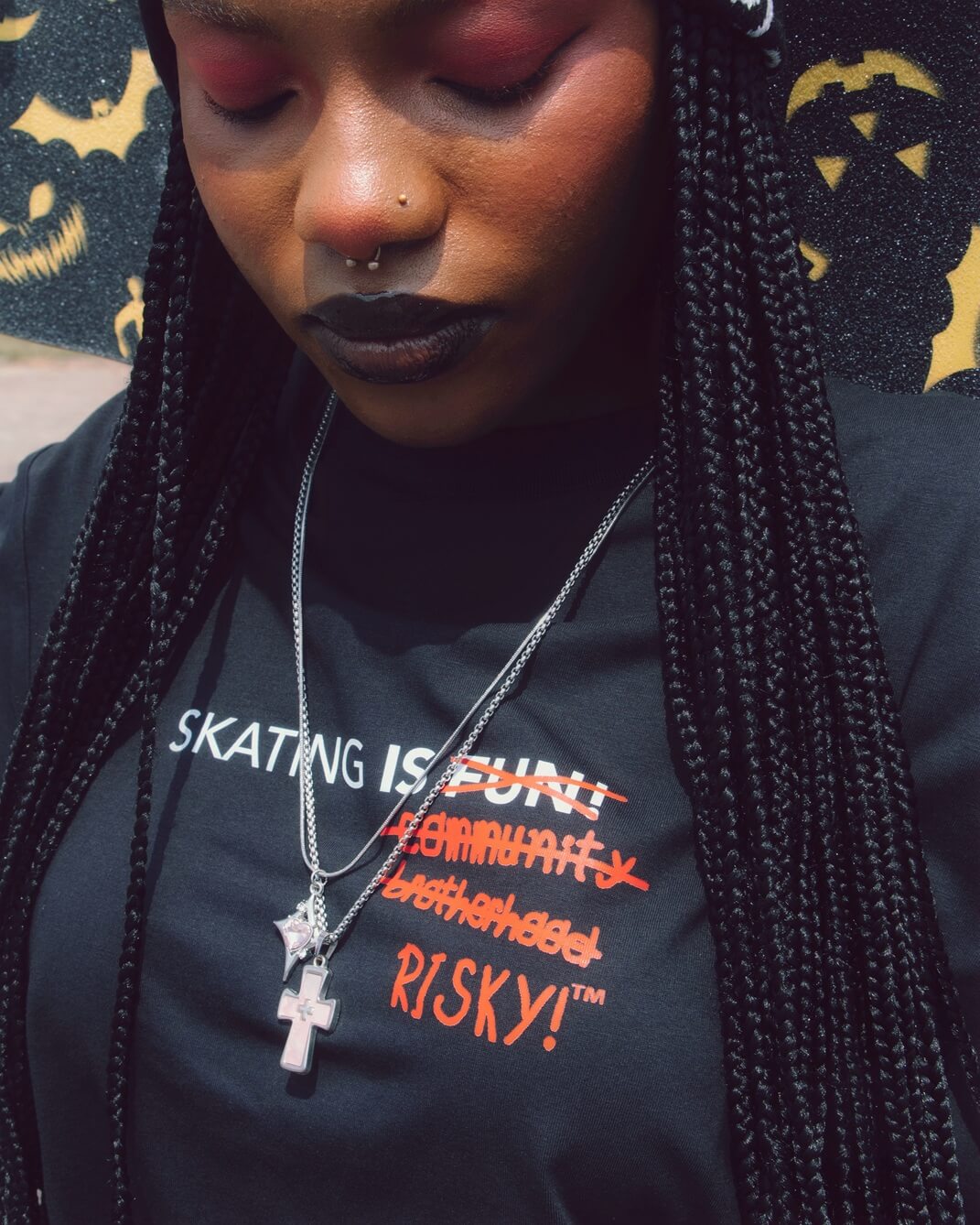 black streetwear t shirt