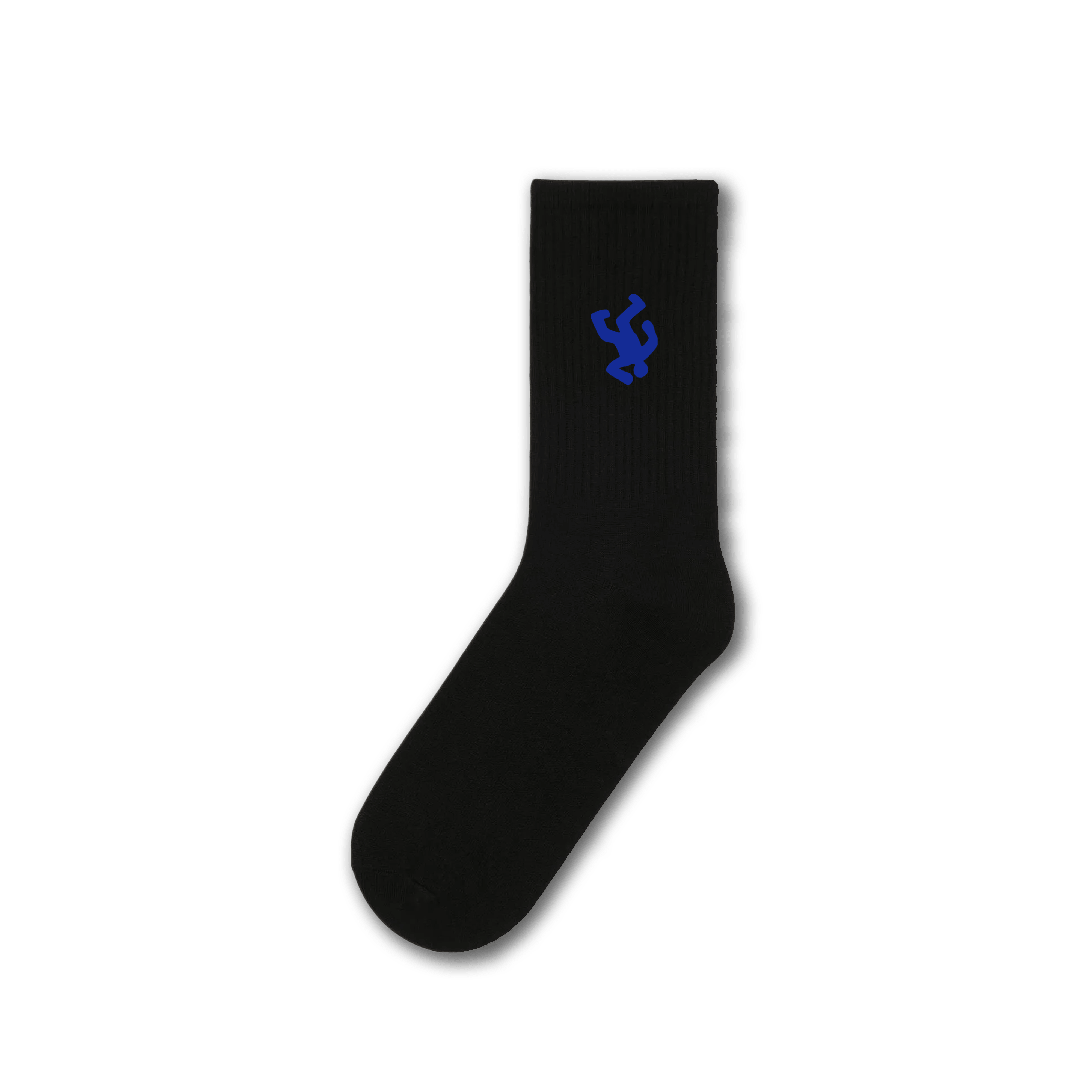 blue black crew socks streetwear