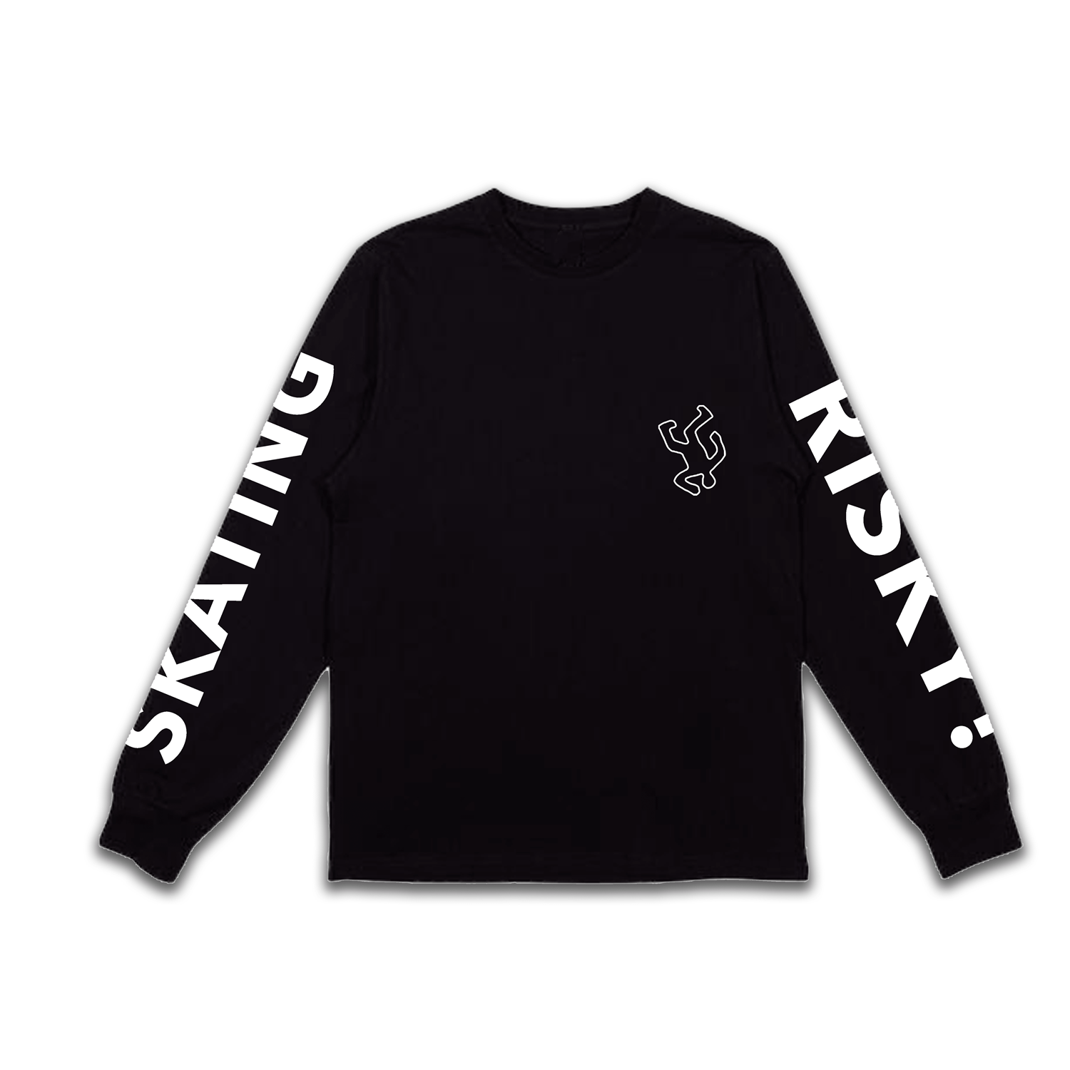 black long sleeve streetwear shirt