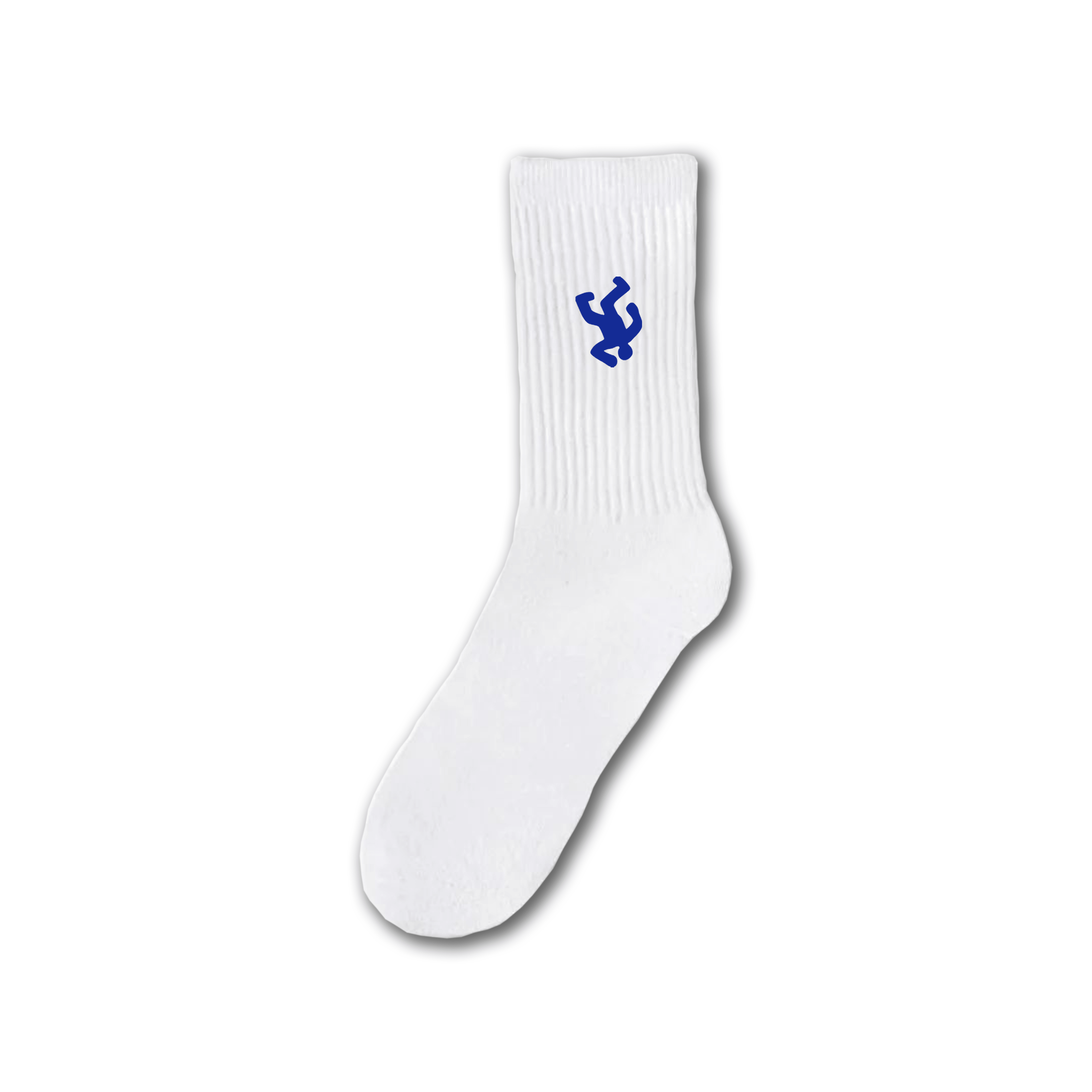 blue white crew socks streetwear
