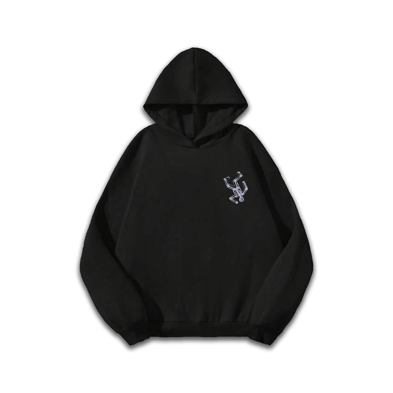 black x ray hoodie streetwear